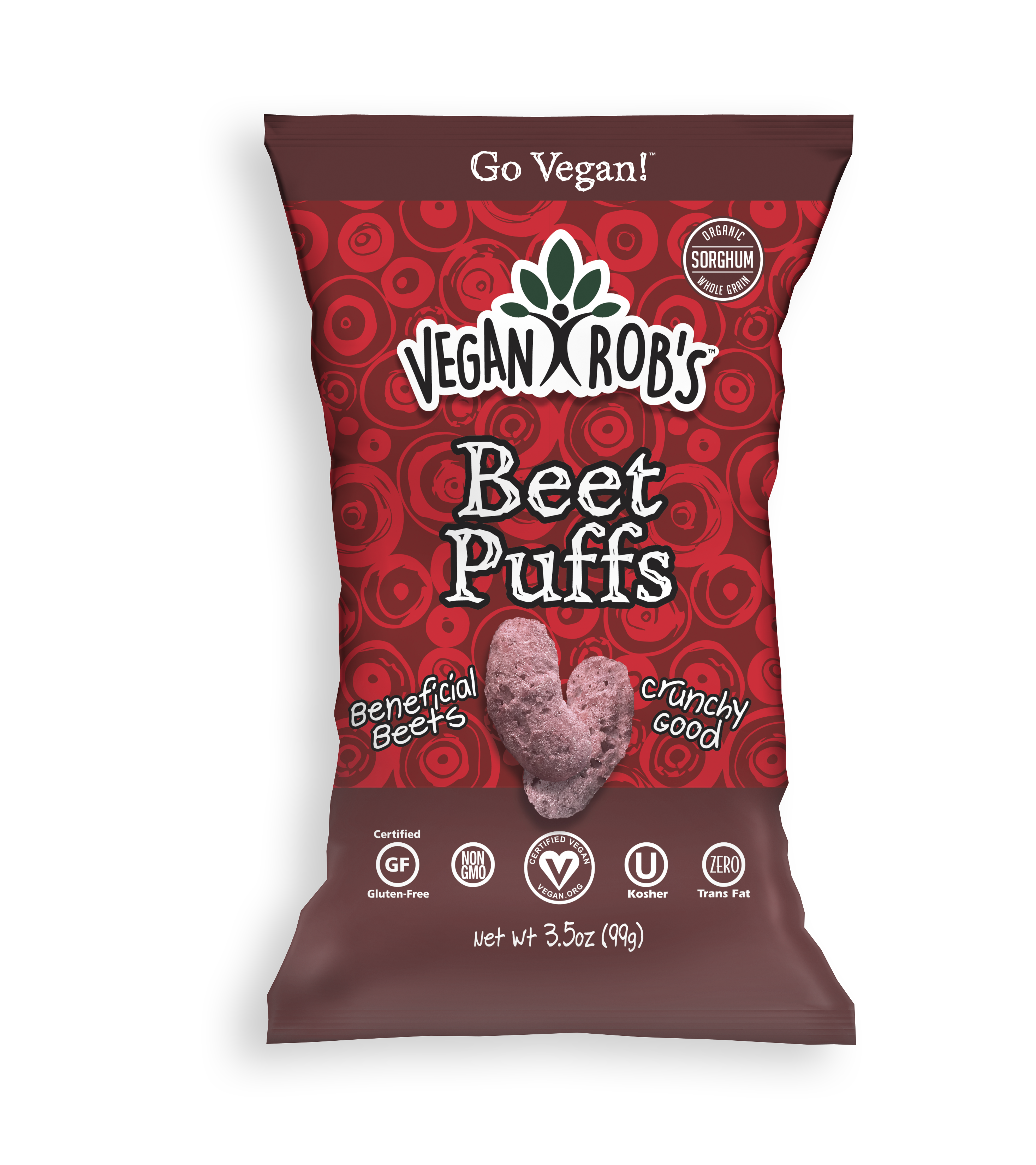 Vegan Beet Puffs Large