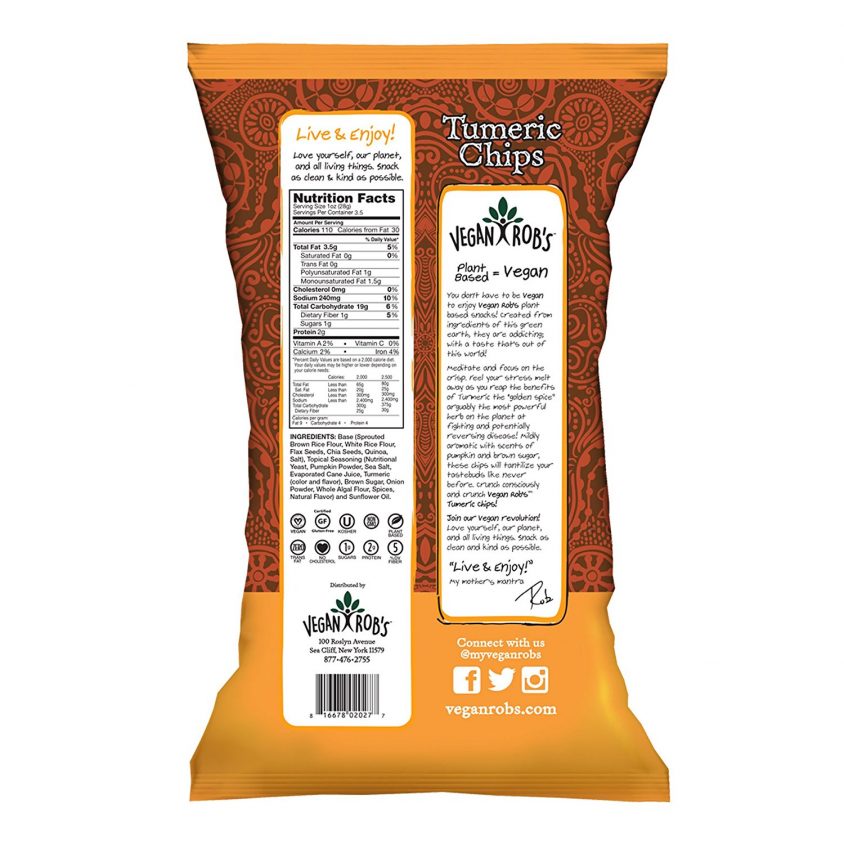 vegan rob's turmeric crisps