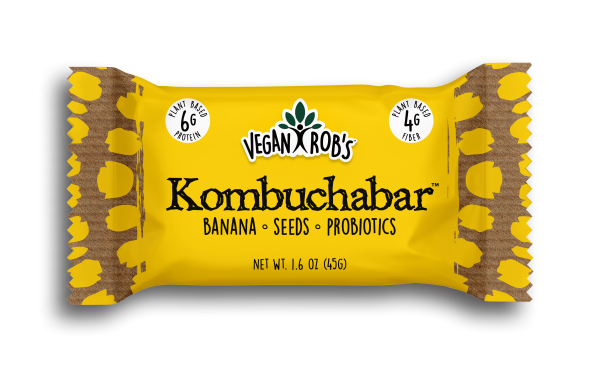 Vegan Kombucha bar Banana 45g Front