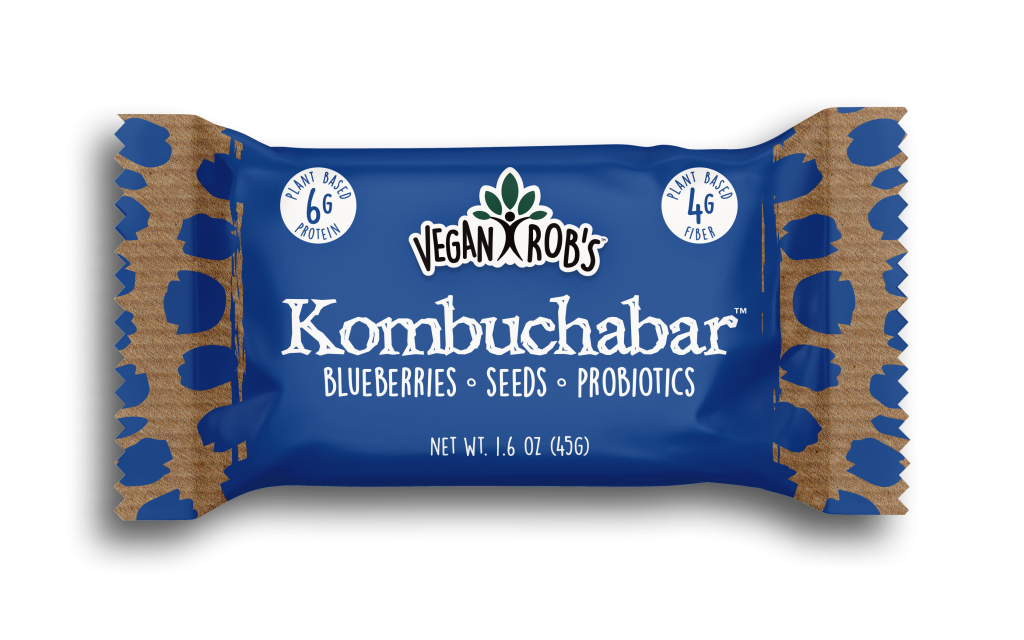 Vegan Kombucha bar Blueberry 45g Front