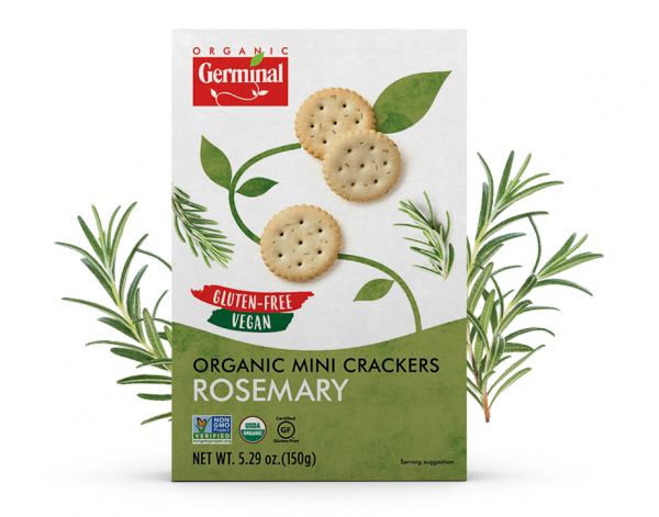 Deja Vegan Rosemary Organic Mini Crackers