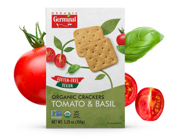 Deja Vegan Tomato Basil Organic Crackers